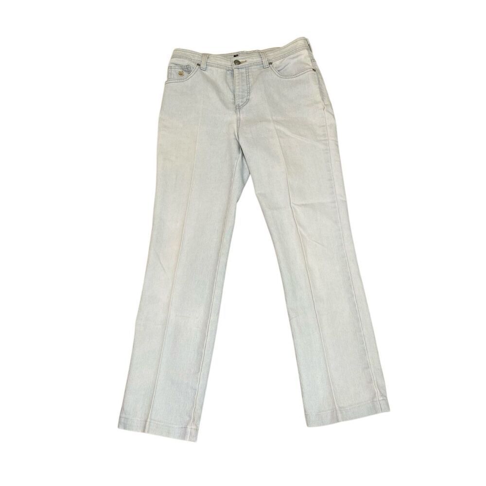 Gloria Vanderbilt Light Wash Denim Jeans Tapered Mom Casual Vintage Classic